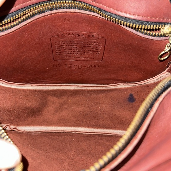 COACH 9901 Vintage Leather Chester Canteen Purse Crossbody Bag brass Zipper - Picture 11 of 11